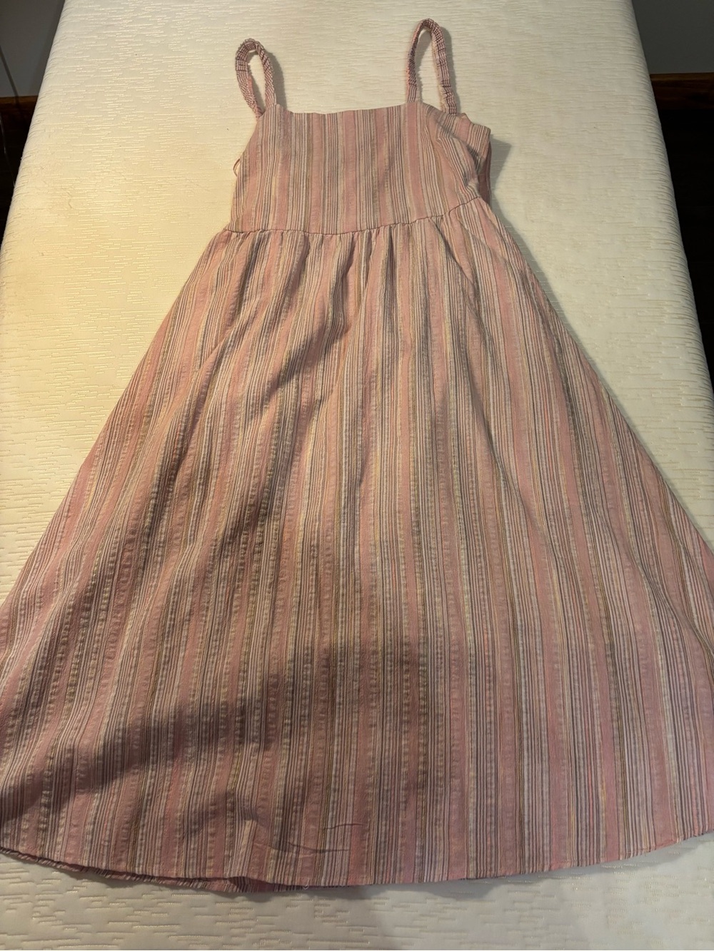 Maurices Pink Striped Casual Sundress